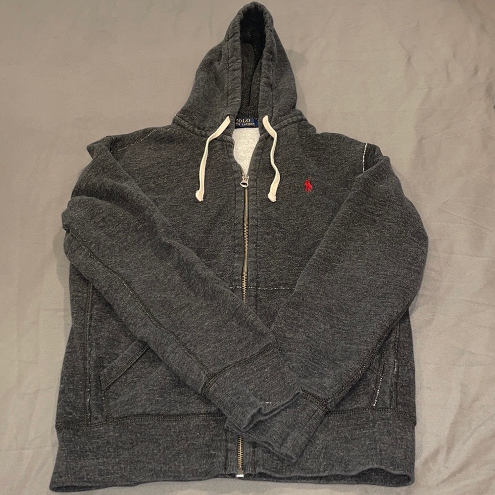 POLO RALPH LAUREN FLEECE ZIP UP HOODIE